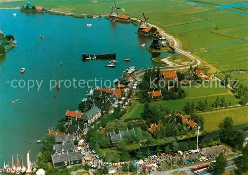 AK / Ansichtskarte Zaanse Schans Fliegeraufnahme