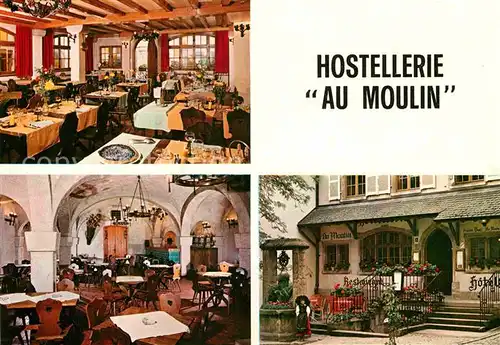AK / Ansichtskarte Riquewihr Haut Rhin Hostellerie Au Moulin Restaurant Kat. Riquewihr