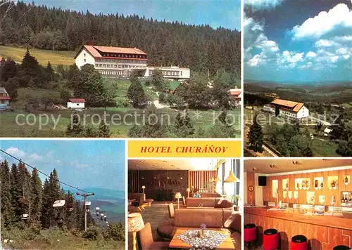 AK / Ansichtskarte Churanov Hotel Churanov Sessellift Gastraum Bar Kat. Churanow Stach