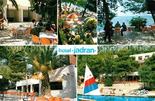 AK / Ansichtskarte Trogir Trau Hotel Jadran Terrasse Strand Kat. Trogir