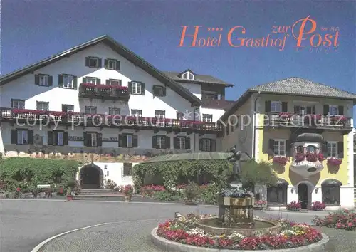 AK / Ansichtskarte St Gilgen Salzkammergut Hotel Gasthof zur Post Kat. St Gilgen Wolfgangsee