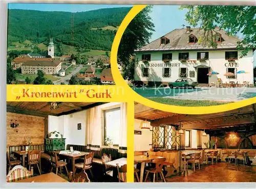 AK / Ansichtskarte Gurk Cafe Restaurant Kronenwirt Gastraeume Kat. Gurk