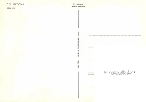AK / Ansichtskarte Bellinzona Stazione Kat. Bellinzona