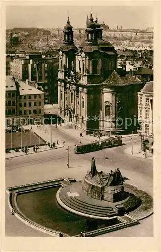 AK / Ansichtskarte Strassenbahn Praha Staromestske namesti Kat. Strassenbahn