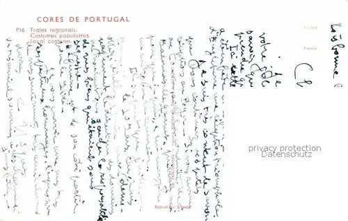 AK / Ansichtskarte Trachten Portugal Trajes regionais 