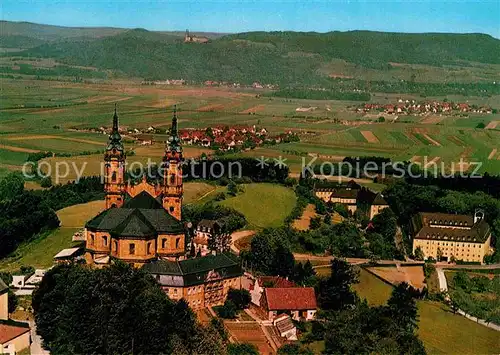 AK / Ansichtskarte Vierzehnheiligen Basilika mit Blick ins Maintal Fliegeraufnahme Kat. Bad Staffelstein