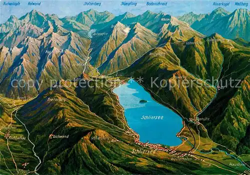 AK / Ansichtskarte Spitzingsee und Umgebung Alpenpanorama aus der Vogelperspektive Kat. Schliersee