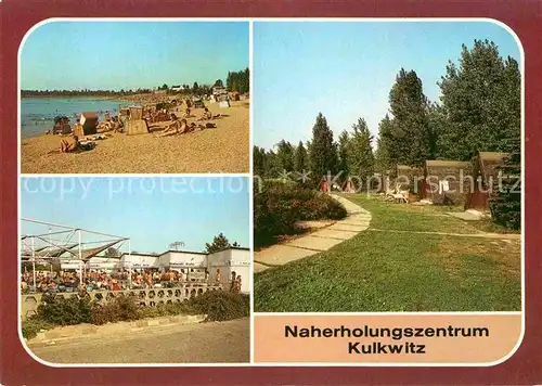 AK / Ansichtskarte Kulkwitz Naherholungszentrum am See Strand Finnhuetten Imbiss Gaststaette Kat. Markranstaedt
