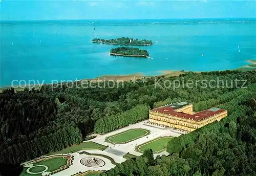 AK / Ansichtskarte Herrenchiemsee Schloss Fliegeraufnahme Kat. Chiemsee