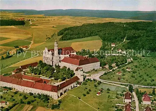 AK / Ansichtskarte Neresheim Benediktinerkloster Fliegeraufnahme Kat. Neresheim