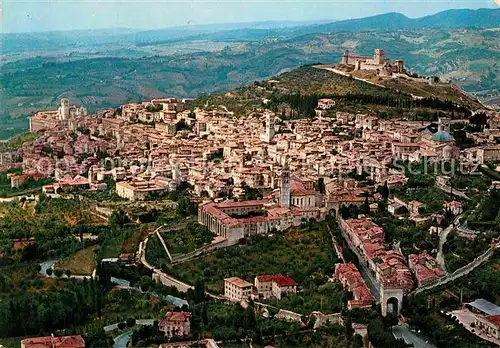 AK / Ansichtskarte Assisi Umbria Panorama dall aereo Kat. Assisi