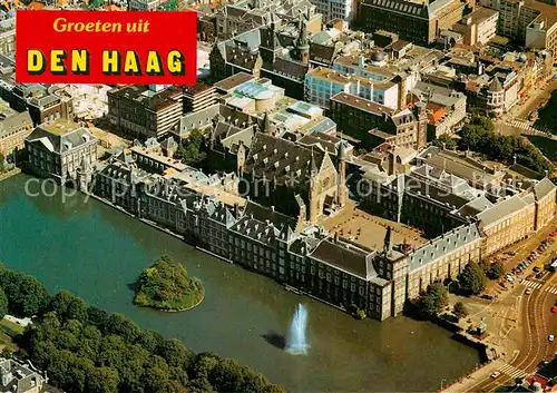 AK / Ansichtskarte Den Haag Regeringsgebouwen Regierungsgebaeude Fliegeraufnahme Kat. s Gravenhage