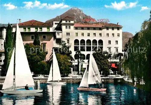 AK / Ansichtskarte Riva del Garda Grand Hotel am Gardasee Segeln Kat. 