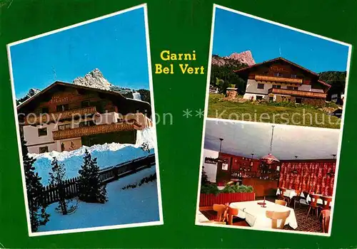 AK / Ansichtskarte Selva Val Gardena Tirol Hotel Garni Bel Vert Kat. Wolkenstein Groeden