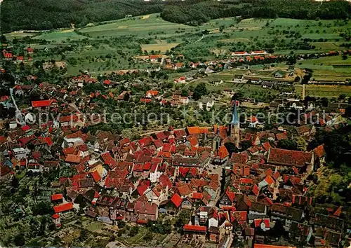 AK / Ansichtskarte Michelstadt Stadtzentrum Fliegeraufnahme Kat. Michelstadt