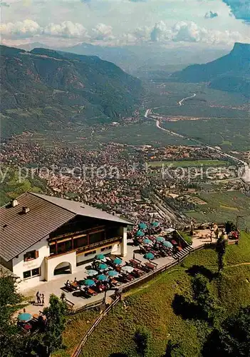 AK / Ansichtskarte Dorf Tirol Gasthaus Hochmut Panorama Talblick Kat. Tirolo