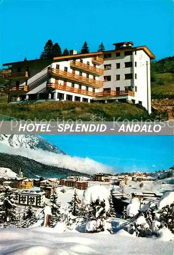 AK / Ansichtskarte Andalo Hotel Splendid Winterpanorama