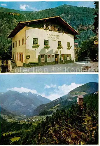 AK / Ansichtskarte St Pankraz Ultental Gasthof Post Panorama Ultental Ortler Alpen
