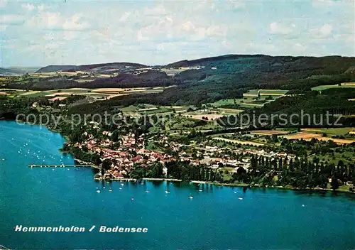 AK / Ansichtskarte Hemmenhofen Bodensee Fliegeraufnahme Kat. Gaienhofen