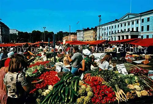 AK / Ansichtskarte Helsinki Marktplatz Kat. Helsinki