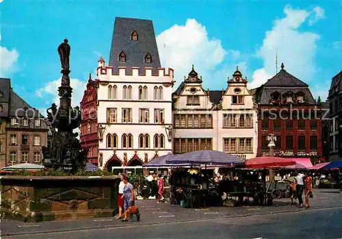 AK / Ansichtskarte Trier Steipe mit Petrusbrunnen Kat. Trier