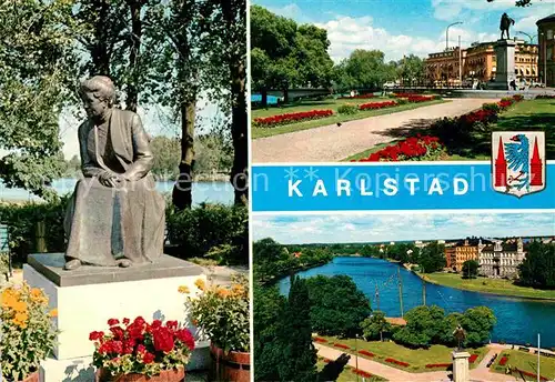 AK / Ansichtskarte Karlstad Varmlands Lan Denkmal Schloss Panorama Kat. Karlstad