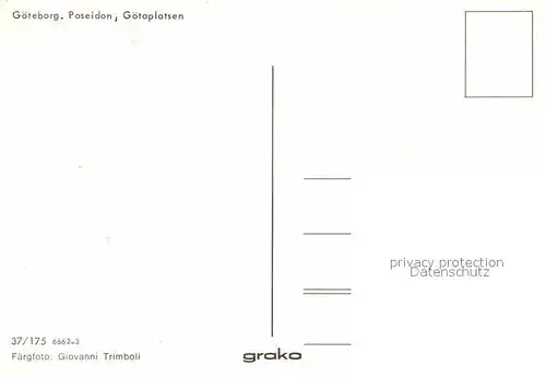 AK / Ansichtskarte Goeteborg Poseidon Goetaplatsen Kat. 