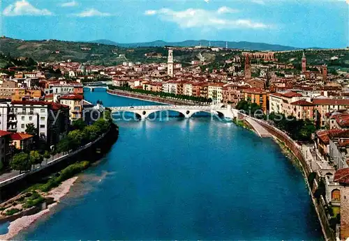 AK / Ansichtskarte Verona Veneto Panorama con Ponte della Vittoria Kat. Verona