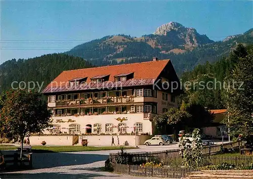 AK / Ansichtskarte Bayrischzell Hotel Alpenrose mit Wendelstein Kat. Bayrischzell