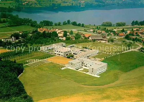 AK / Ansichtskarte Baldegg LU Kloster und Schule Baldeggersee Fliegeraufnahme Kat. Baldegg