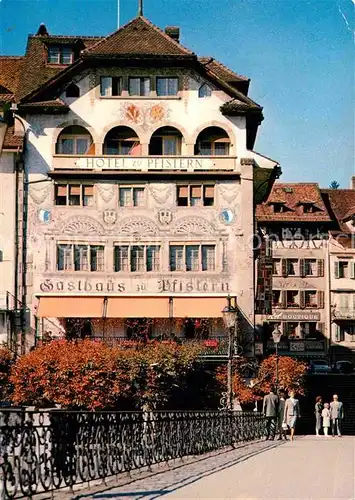 AK / Ansichtskarte Luzern LU Hotel Gasthaus Pfistern erbaut 1576 Kat. Luzern
