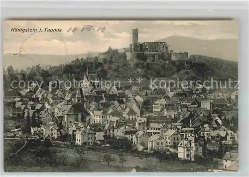 AK / Ansichtskarte Koenigstein Taunus Burg Panorama Kat. Koenigstein im Taunus