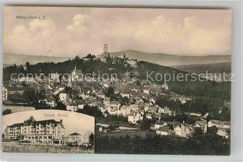 AK / Ansichtskarte Koenigstein Taunus Ruine Grand Hotel Panorama Kat. Koenigstein im Taunus