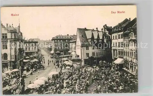 AK / Ansichtskarte Mainz Rhein Markt