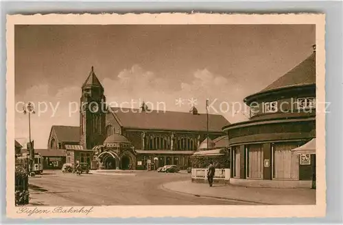 AK / Ansichtskarte Giessen Lahn Bahnhof Kat. Giessen