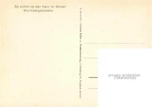 AK / Ansichtskarte Seilbahn Wurmberg Harz Winter  Kat. Bahnen