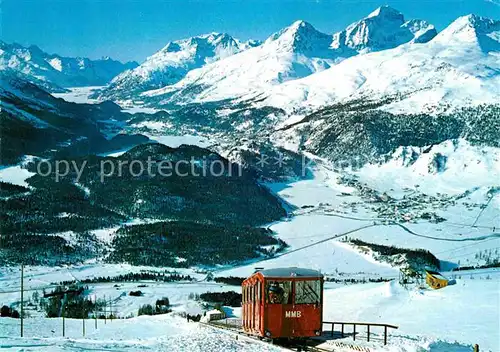 AK / Ansichtskarte Zahnradbahn Muottas Muragl Oberengadin  Kat. Bergbahn