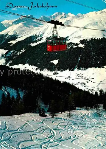 AK / Ansichtskarte Seilbahn Braemabueel Jakobshorn Davos Amselfluh Choerbshorn  Kat. Bahnen