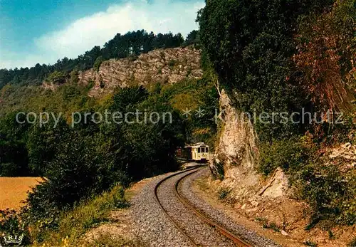 AK / Ansichtskarte Eisenbahn Tram Panoramique Grottes de Han sur Lesse Rochers de Faule Kat. Eisenbahn