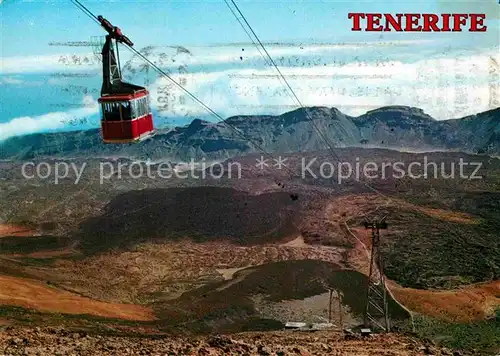 AK / Ansichtskarte Seilbahn Tenerife Teleferico del Pico del Teide  Kat. Bahnen