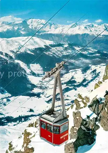 AK / Ansichtskarte Seilbahn Parpaner Rothorn Lenzerheide Valbella Churwaldnertal Ringelspitz Kat. Bahnen