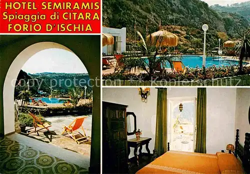 AK / Ansichtskarte Forio d Ischia Hotel Semiramis Spiaggia di Citara Piscina Kat. 