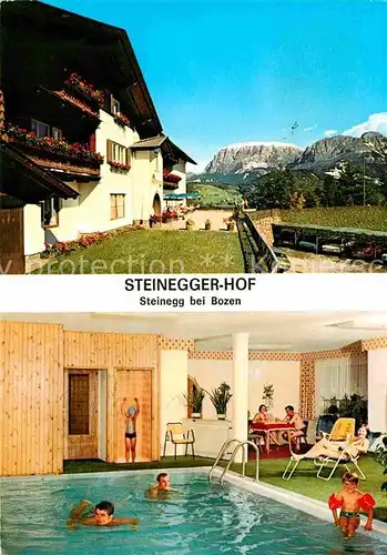 AK / Ansichtskarte Steinegg Karneid Suedtirol Steinegger Hof Hallenbad Alpen Kat. 