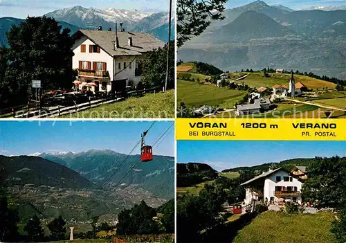 AK / Ansichtskarte Voeran Verano Berghaus Gesamtansicht mit Alpenpanorama Bergbahn