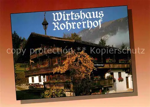 AK / Ansichtskarte Kramsach Wirtshaus Rohrerhof Museum Tiroler Bauernhoefe Kat. Kramsach