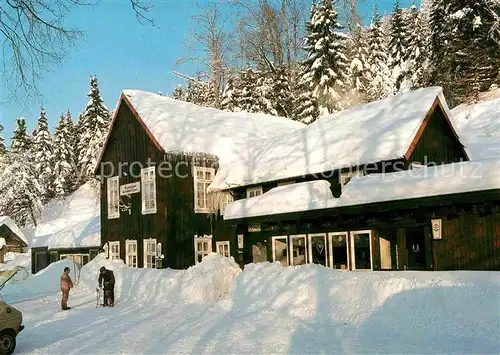 AK / Ansichtskarte St Andreasberg Harz Waldgaststaette Rehberger Grabenhaus im Winter Kat. Sankt Andreasberg