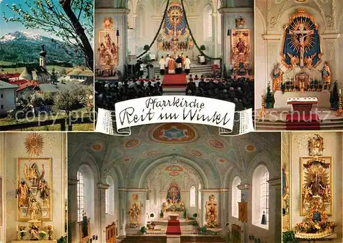 AK / Ansichtskarte Reit Winkl Pfarrkirche Innenansichten Kat. Reit im Winkl
