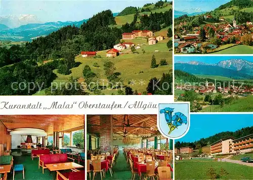 AK / Ansichtskarte Oberstaufen Kuranstalt Malas Alpenpanorama Kat. Oberstaufen