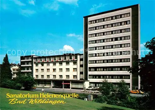 AK / Ansichtskarte Bad Wildungen Sanatorium Helenenquelle Kat. Bad Wildungen