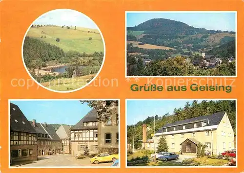 AK / Ansichtskarte Geising Erzgebirge Stadtbad Huettenteich Teilansicht Erholungsheim Am Aschergraben Kat. Geising Osterzgebirge